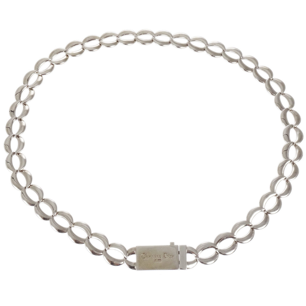 Christian Dior Silver Chain Belt Small New