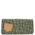 Christian Dior 2001 Green Trotter Long Wallet Purse
