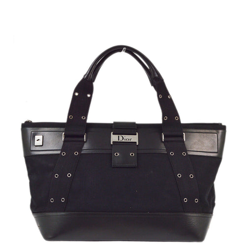 Christian Dior 2002 Black Street Chic Tote Handbag