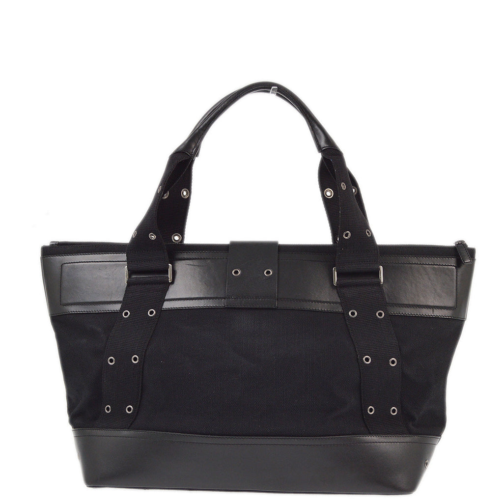 Christian Dior 2002 Black Street Chic Tote Handbag