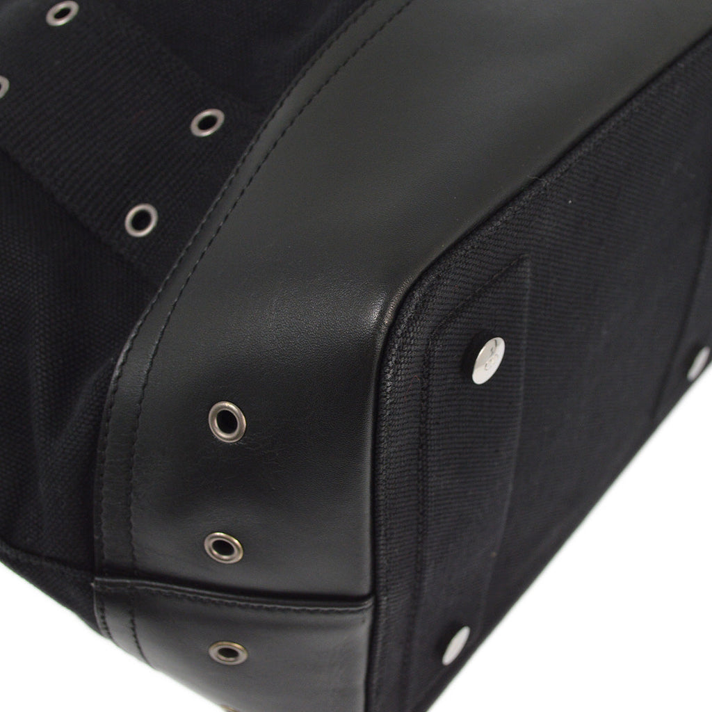 Christian Dior 2002 Black Street Chic Tote Handbag
