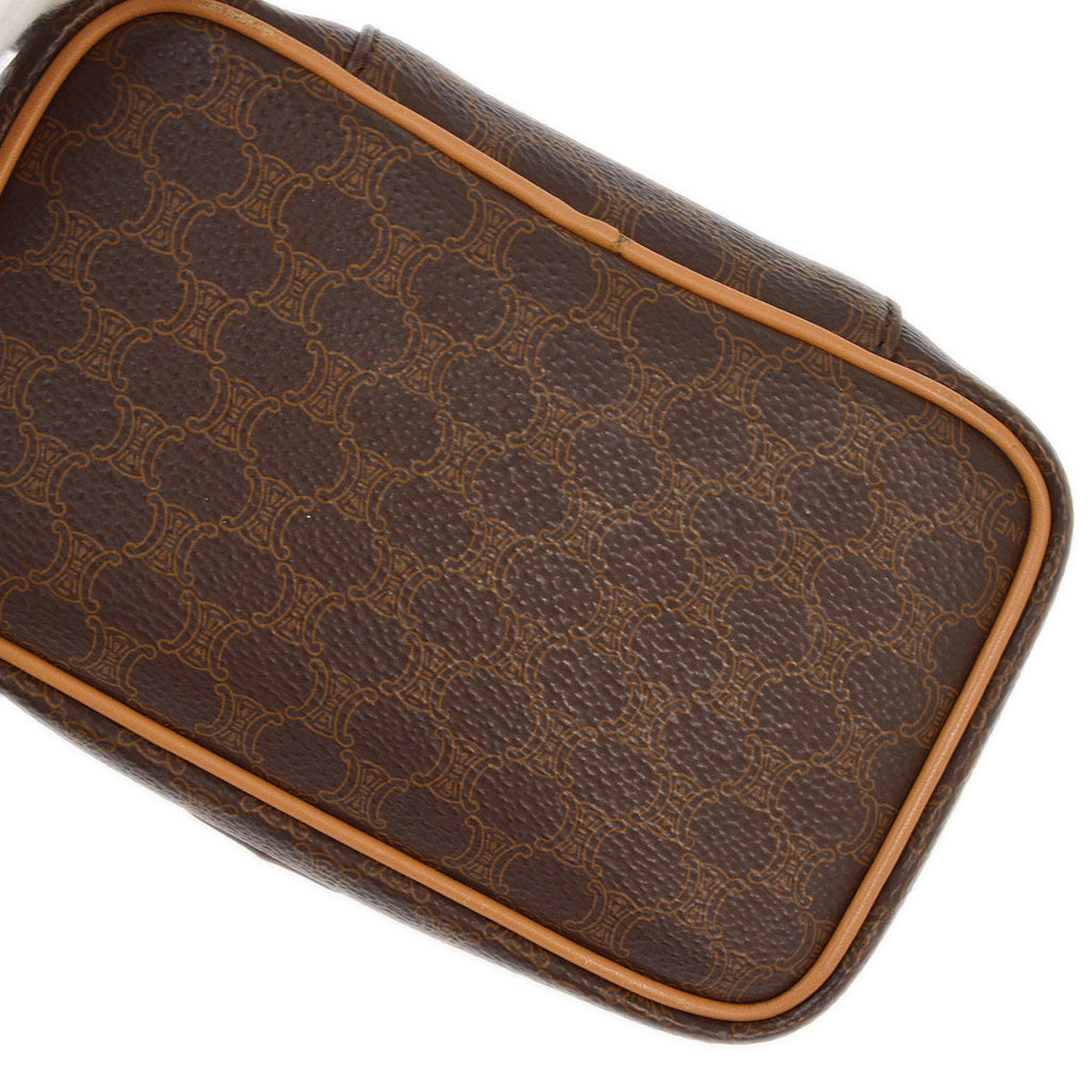 Celine Brown Macadam Vanity Handbag