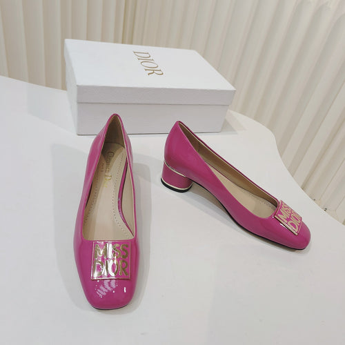 DIOR Miss  DIOR Pump 40mm In Deep Pink Cowhide 111366