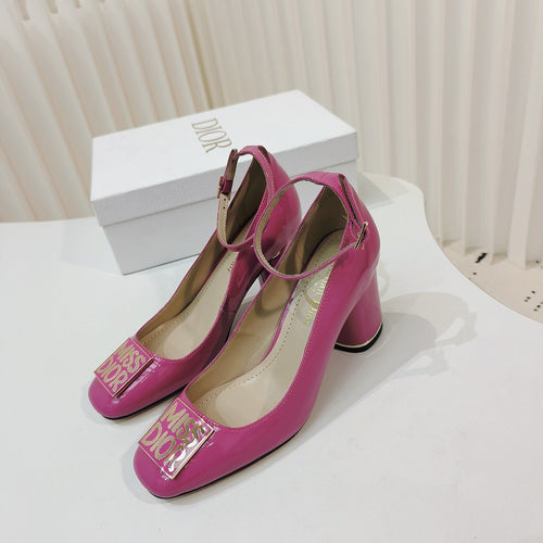 DIOR Miss  DIOR Pump 85mm In Deep Pink Cowhide 111337