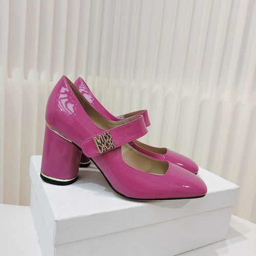 DIOR Miss  DIOR Pump 85mm In Deep Pink Cowhide 111357