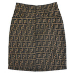 Fendi Zucca Skirt Brown #42