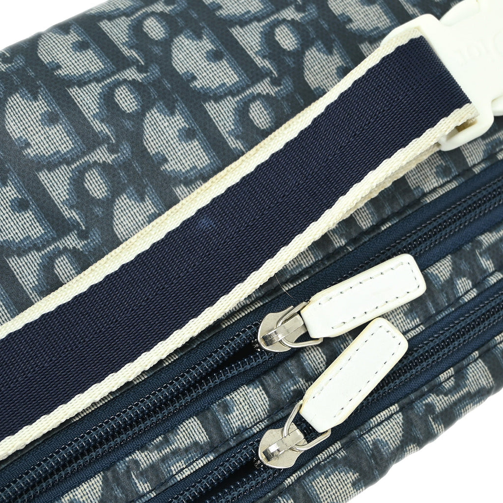 Christian Dior 2003 Navy Trotter Saddle Belt Bum Bag Pouch
