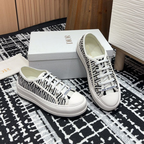 DIOR Walk'n' DIOR Platform Sneaker Black Miss Canvas