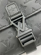Louis Vuitton GETAWAY MESSENGER 18 IN BLACK EMBOSSED CALFSKIN