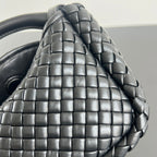 Bottega Veneta BV Small Cobble Top Handle 23cm Black Lambskin