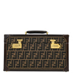 Fendi Brown Zucca Makeup Cosmetic Handbag Box