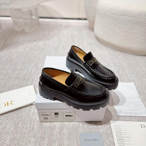 DIOR Boy Platform Loafer In Black Cowhide 988788