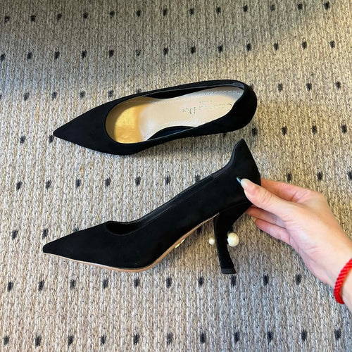 DIOR Tribales Pump 75mm In Black Suede 996955