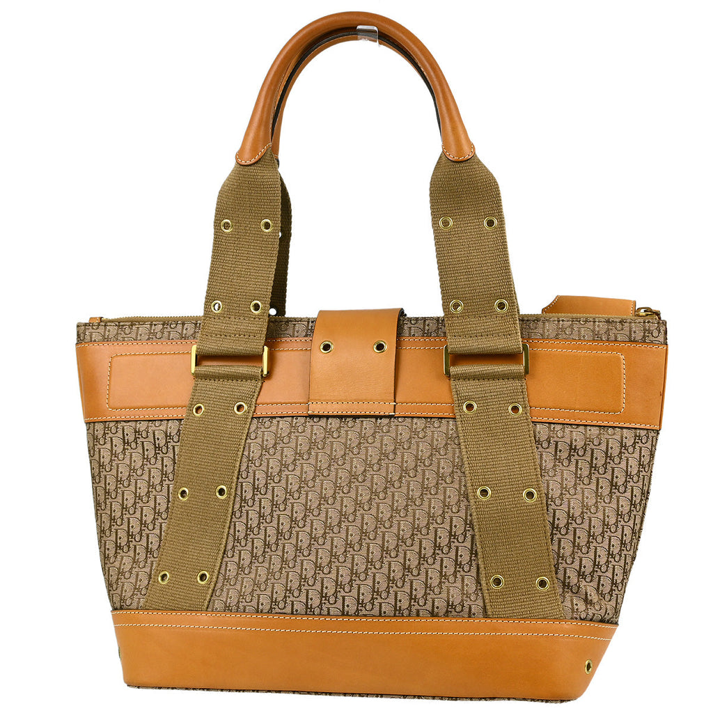 Christian Dior 2002 Brown Street Chic Trotter Tote Handbag