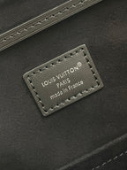Louis Vuitton MONTSOURIS VIBE PM BACKPACK 30 IN BLACK LAMBSKIN SILVER CHAIN