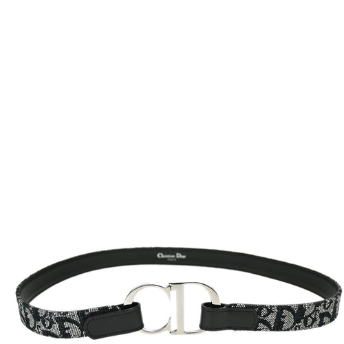 Christian Dior Trotter Belt Black #75 Small New