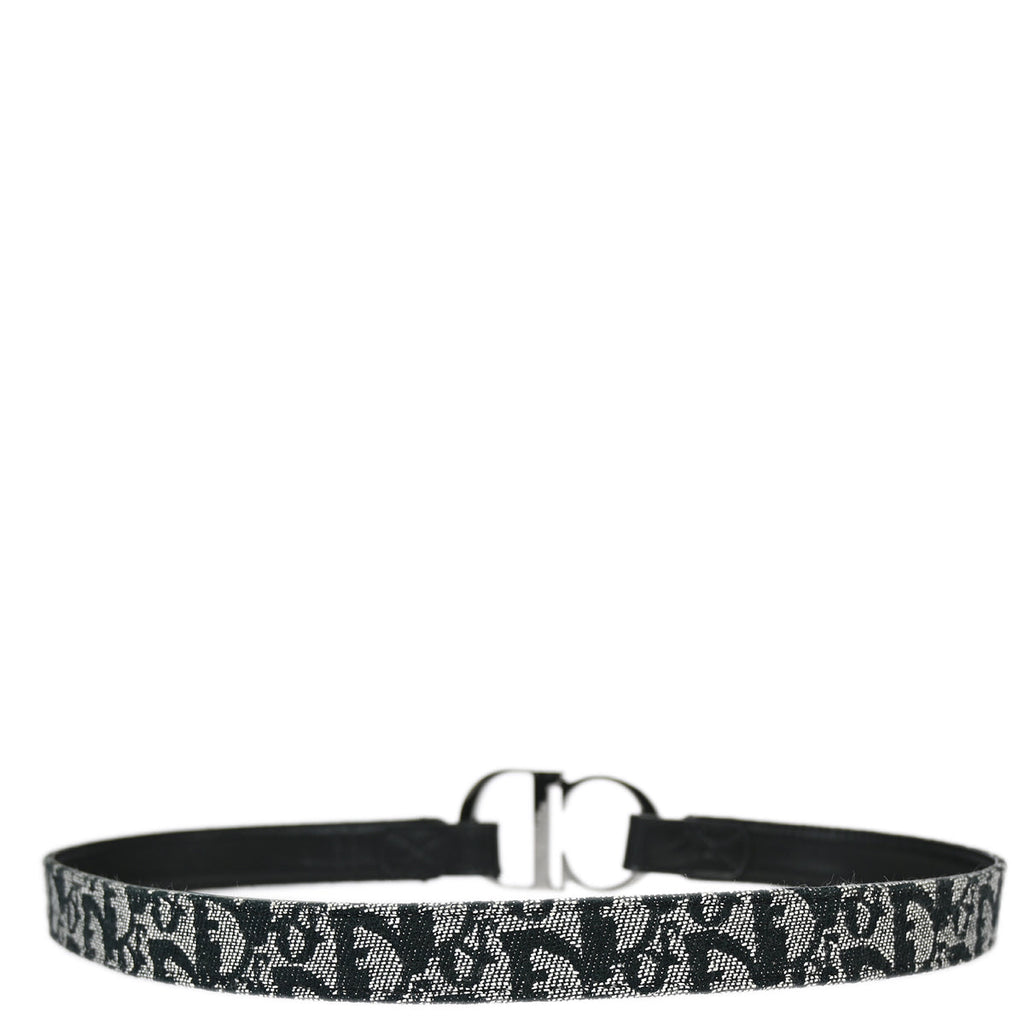 Christian Dior Trotter Belt Black #75 Small New
