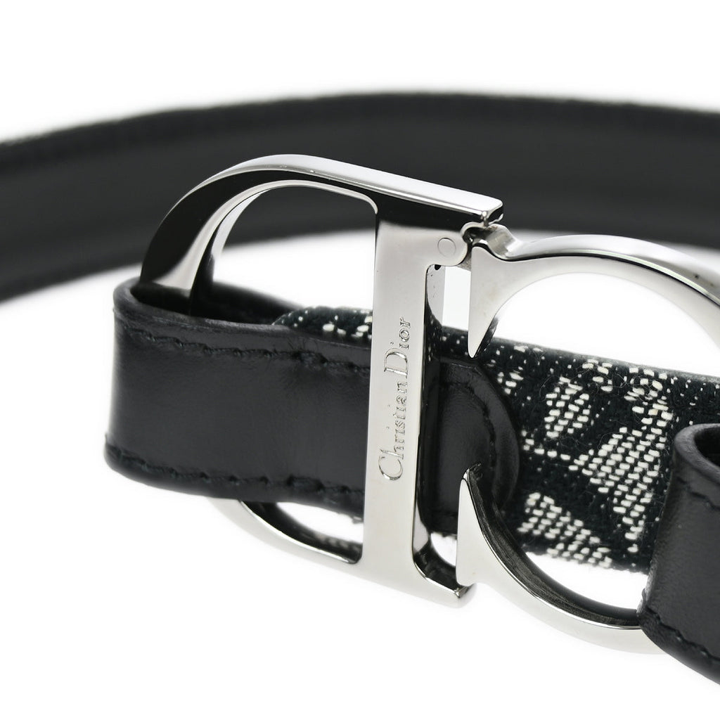 Christian Dior Trotter Belt Black #75 Small New