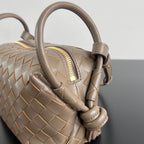 Bottega Veneta BV Loop Top Handle 19cm Brown Lambskin