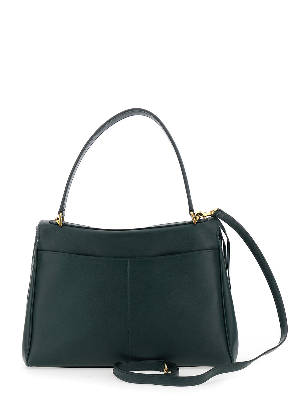 Balenciaga Women 'Medium Rodeo' Green Handbag With Detachable Key Holder In Smooth Leather Woman
