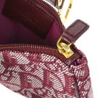 Christian Dior 2002 Bordeaux Trotter Saddle Coin Purse Wallet Pouch