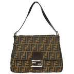 Fendi Brown Zucca Mamma Baguette Handbag