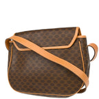 Celine Brown Macadam Shoulder Bag