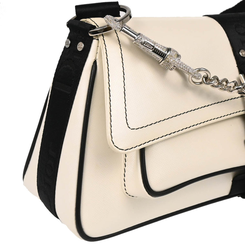 Christian Dior 2003 White Hardcore 2way Shoulder Handbag