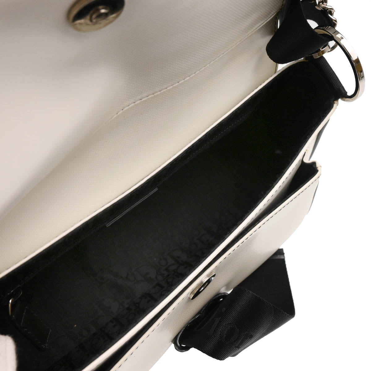 Christian Dior 2003 White Hardcore 2way Shoulder Handbag