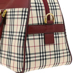 Burberry Beige Bordeaux Burberry Check 2way Shoulder Handbag