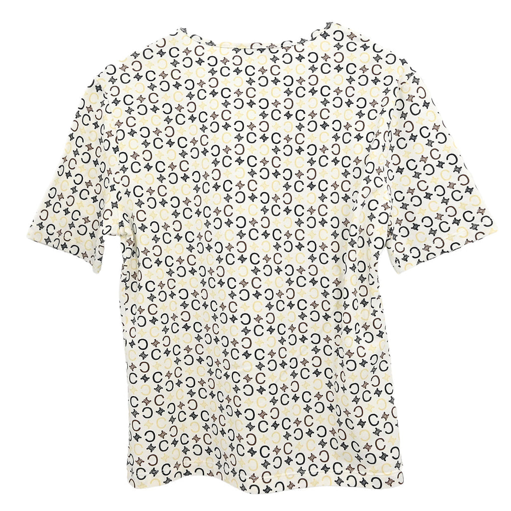 Celine Macadam T-shirt White #L