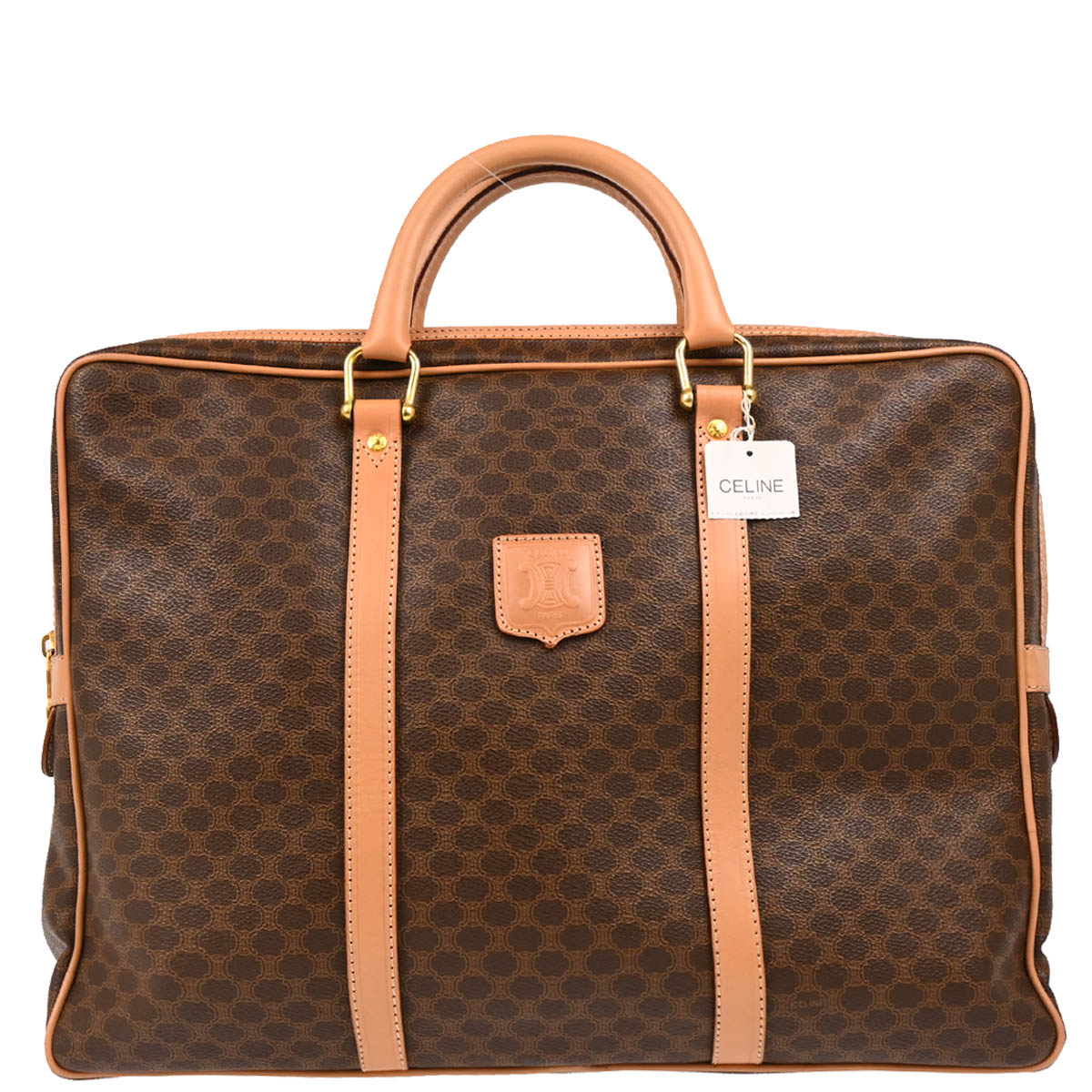 Celine Brown Macadam Business Handbag