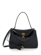 Balenciaga Women 'Small Rodeo' Black Handbag With Detachable Key Holder In Smooth Leather Woman