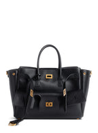 Balenciaga Women 'Bel Air' Black Handbag With Adjustable And Removable Shoulder Strap And Turn-Lock Closure In Leather Woman