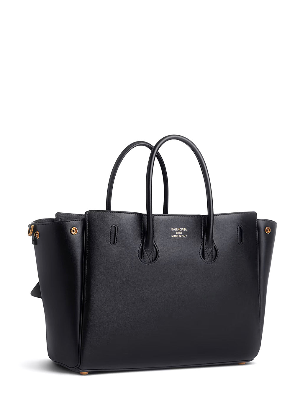 Balenciaga Women 'Bel Air' Black Handbag With Adjustable And Removable Shoulder Strap And Turn-Lock Closure In Leather Woman