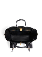 Balenciaga Women 'Bel Air' Black Handbag With Adjustable And Removable Shoulder Strap And Turn-Lock Closure In Leather Woman