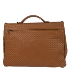 Bottega Veneta Brown Intrecciato Briefcase Handbag