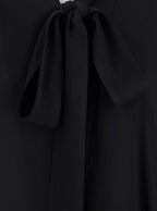 Balenciaga Women Black Blouse With Pussybow Collar And Asymmetric Design In Silk Woman