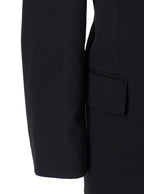 Balenciaga Men Black Single-Breasted Jacket With Notched Revers In Wool Woman