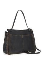 Balenciaga Men 'Rodeo' Brown Large Shoulder Bag With Removable Shoulder Strap In Leather Woman