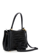Balenciaga Women 'Rodeo' Black Small Handbag With Detachable Key Holder In Leather Woman