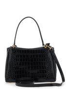 Balenciaga Women 'Rodeo' Black Small Handbag With Detachable Key Holder In Leather Woman