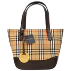 Burberry Beige House Check Tote Handbag