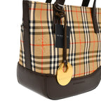 Burberry Beige House Check Tote Handbag