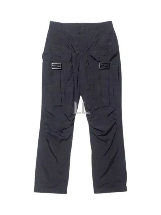 Fendi Women's Nylon Cargo Track Pants Black