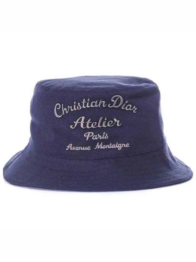 Atelier Logo Bucket Hat Blue Dior