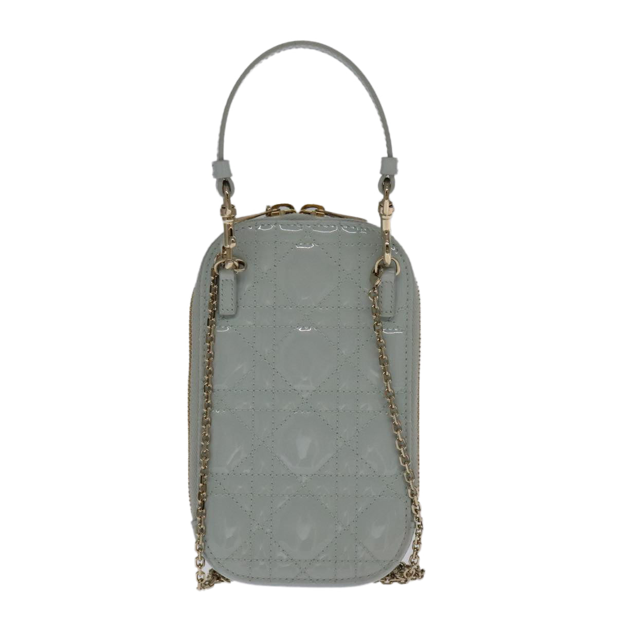 Dior Lady Dior  Patent Leather Shoulder Bag (Pre-Owned)
