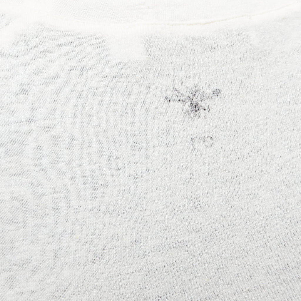 Dior We Rise By Lifting Others Reversed Print Cotton Linen Tshirt