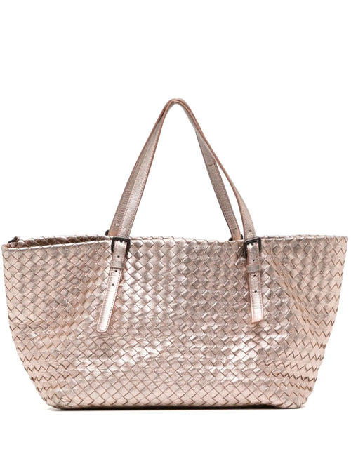 BOTTEGA VENETA Gold Small Cabat Tote Bag