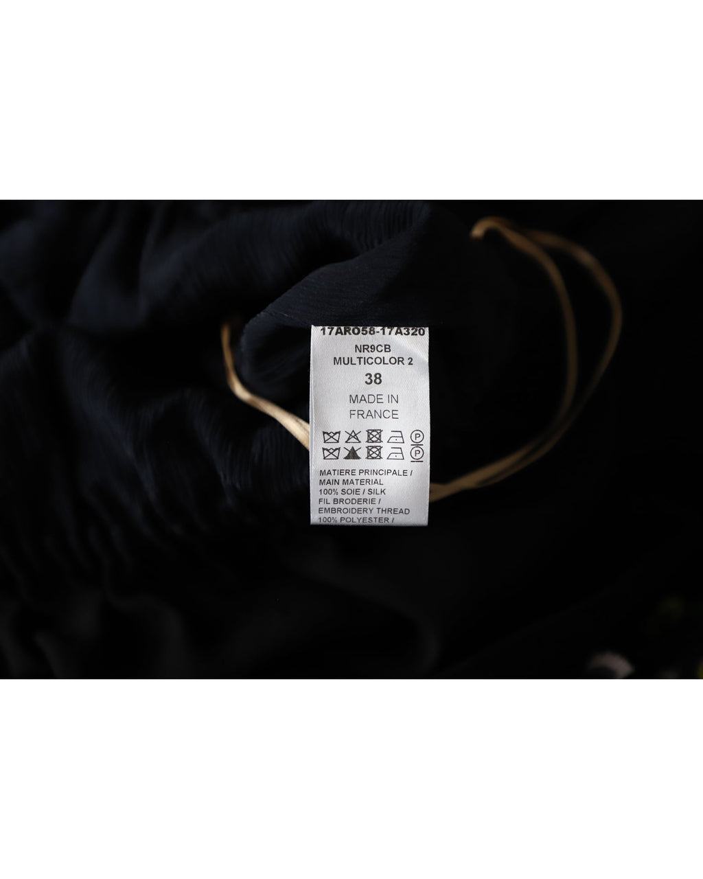 Chloe Embroidered Fringed Sleeveless Maxi Dress in Navy Blue Silk